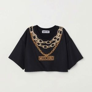 Brand new H&M X Moschino Crop Top(with tag) Size S